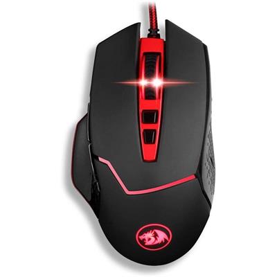 Redragon M907 Inspirit 2 Wired RGB Gaming Mouse, 8 Programmable Buttons, Black