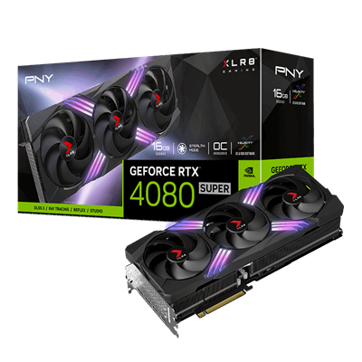 PNY GeForce RTX 4080 Super 16GB XLR8 Gaming Verto Epic-X RGB Overclocked Triple Fan DLSS 3 Graphics Card