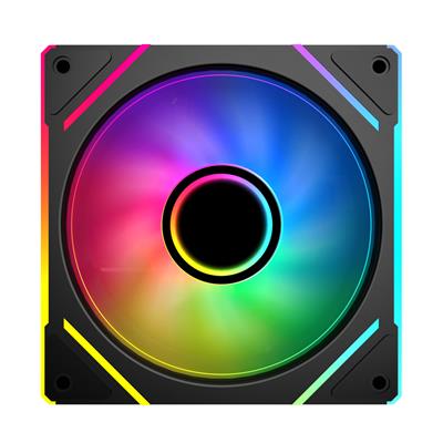 Sama YF1203 PC Fan 120mm ARGB Case Cooler Fan, Infinity Mirror - PWM - Single Pack Black