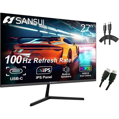 Sansui ES-27X3 - 100Hz 1080p FHD IPS 27" USB-C Monitor
