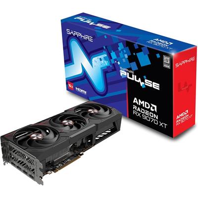 Sapphire Pulse AMD Radeon RX 9070 XT Gaming Graphics Card with 16GB GDDR6, AMD RDNA 4