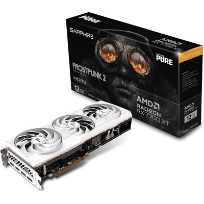 Sapphire Pure AMD Radeon RX 7700 XT 12GB Frostpunk 2 Edition Gaming Graphics Card, AMD RDNA 3