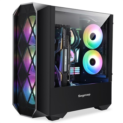 Segotep Phoenix G5 (Black) Mid Tower Gaming PC Case