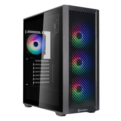 SilverStone Technology Fara 515XR Black Compact ATX Tower Chassis with Four Included Rainbow Fans