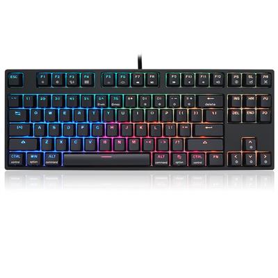 Skyloong GK87 Optical QMK TKL Wireless USB-C Hot Swap Mechanical Keyboard, Bluetooth/2.4GHz/USB-C, RGB Illuminated LED Backlit Programmable, for PC/Mac Gamer - Black