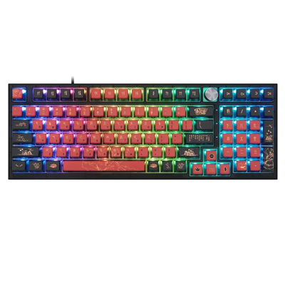 Skyloong GK980 98-Key Wireless RGB Backlit Mechanical Gaming Keyboard, Bluetooth/2.4GHz/USB-C, Knob Mechanical Keyboard for Win/Mac OS - Jiuwei