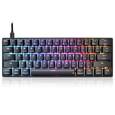 Skyloong SK61S 60% Wireless Bluetooth RGB Mechanical Keyboard - Black (Brown Switches)