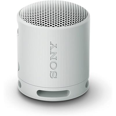 Sony SRS-XB100 Wireless Bluetooth Portable Lightweight Super-Compact Travel Speaker, Durable IP67 Waterproof & Dustproof Shower Speaker, 16 Hour Battery, Versatile Strap, & Hands-free Calling - Light Gray