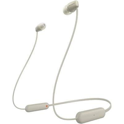 Sony WI-C100 Wireless In-Ear Bluetooth Headphones - Taupe