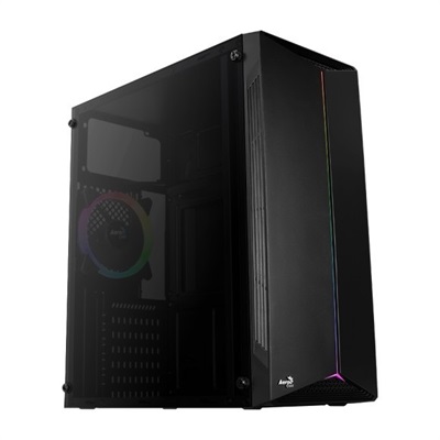 AeroCool Split Acrylic Edition RGB Mid Tower Chassis ATX Gaming PC Case with 1 Fan
