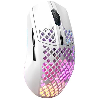 SteelSeries Aerox 3 Wireless (2022) Lightweight Gaming Mouse - Snow