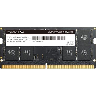 TeamGroup Elite SODIMM DDR5 16GB (1x16GB) 5600MHz C46 Laptop Memory