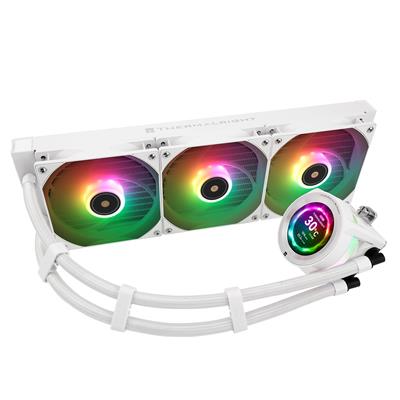 Thermalright Core Vision 360 White ARGB 360mm AIO CPU Liquid Cooler, IPS LCD Screen with 480 x 480 Resolution, for AM4/AM5/Intel LGA1700/1851, 2.1 inch Magnet-Absorbent LCD Screen for Images