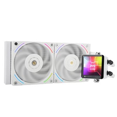 Thermalright Frozen Vision 240 White Liquid CPU Water Cooler with 120mm PWM Fan, 2.88-inch Square Image IPS LCD Display, Computer Water Cooling for AMD:AM4/AM5, Intel 1700/115X/1200/2011