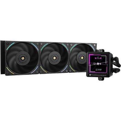 Thermalright Frozen Vision 360 Black Liquid CPU Water Cooler with 120 mm PWM Fan, 2.88 Inch Square IPS LCD Screen, Computer Water Cooler for AMD/AM4/AM5, Intel 1700/1150/1151/1200/2011