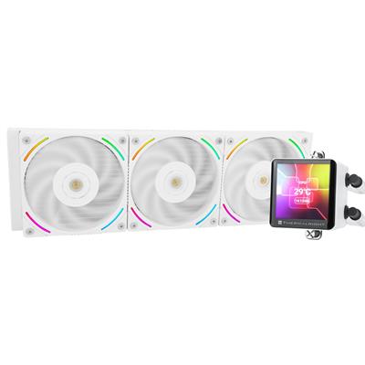 Thermalright Frozen Vision 360 White Liquid CPU Water Cooler with 12cm PWM Fan, 2.88-inch Square Image IPS LCD Display, Computer CPU Water Cooling for AMD/AM4/AM5, Intel 1700/1150/1151/1200/2011