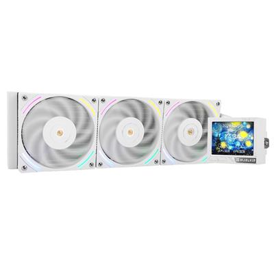 Thermalright Mjolnir Vision 360 White ARGB 360mm AIO CPU Liquid Cooler, IPS LCD Screen with 320 x 240 Resolution, for AM4/AM5 and LGA1700/1851, 3.5 inch Magnet-Absorbent LCD Screen for Images