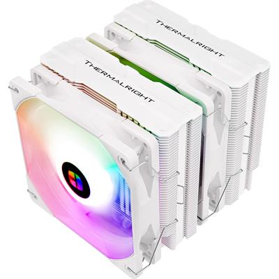 Thermalright Peerless Assassin 120 White ARGB CPU Air Cooler, 6 Heatpipes, 5V ARGB Lighting, Dual TL-C12W-S PWM Fan, AGHP Technology, for AMD AM4 AM5, Intel 1150/1151/1200/2011/1700