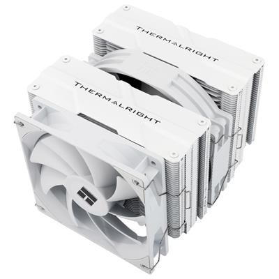 Thermalright Peerless Assassin 140 White CPU Cooler, 6 Heat Pipes AGHP Technology, Dual PWM Fans with 1500RPM Speed, Double Towers Cooler,  for AM5/AM4 & Intel LGA 1700/1851/1150/1151/1200, PC CPU Cooling