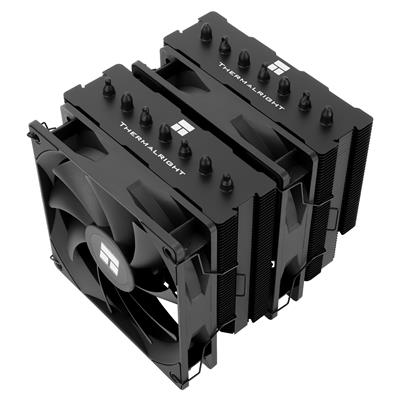 Thermalright Phantom Spirit 120 SE Black CPU Air Cooler, 7 Heat Pipes CPU Cooler, Dual 120mm TL-C12B V2 PWM Fans, AGHP 4.0 Technology, S-FDB Bearing, for AMD AM4 AM5/Intel 1851/1700/1150/1151/1200, PC Cooler