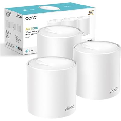 TP-Link Deco X10 (3-Pack) AX1500Mbps Whole Home Mesh WiFi 6 System, AI-Driven, Coverage up to 5600ft², WiFi Mesh System, WiFi Router, WiFi Extender Booster, Gaming & 4K, Easy Setup, Alexa & Google Home