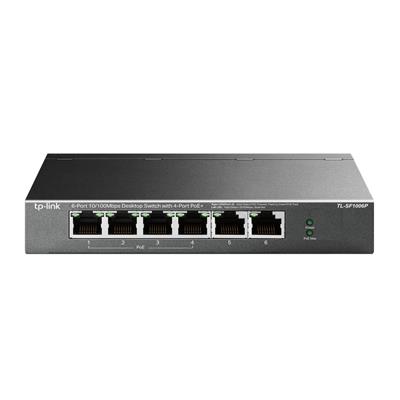 TP-Link TL-SF1006P 6-Port 10/100Mbps Desktop Switch with 4-Port PoE+