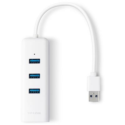 TP-Link UE330 USB 3.0 3-Port Hub & Gigabit Ethernet Adapter 2 in 1 USB Adapter