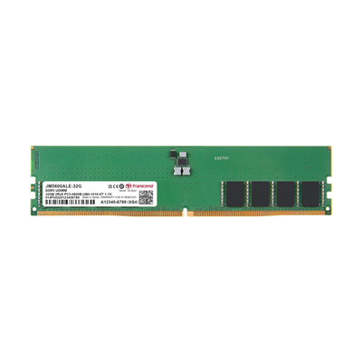 Transcend 32GB (1x32GB) 5600MHz C46 U-DIMM DDR5 Desktop Memory