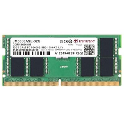 Transcend 32GB (1x32GB) 5600MHz C46 SO-DIMM DDR5 Laptop Memory