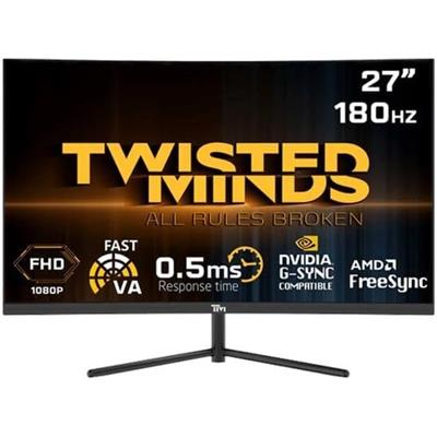 Twisted Minds TM27FHD180VA - 180Hz 1080p FHD VA 27" Curved Gaming Monitor
