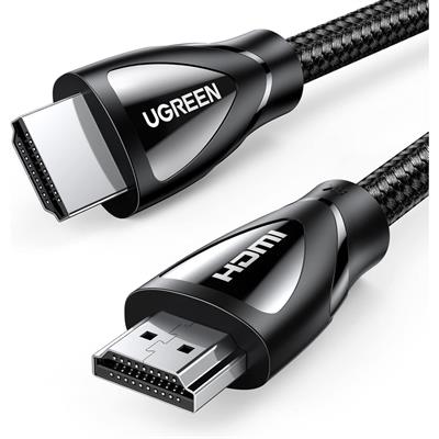 Ugreen 8K HDMI Cable 2.1 48Gbps Ultra High Speed Braided HDMI Cord 10K 8K@60Hz 4K@240Hz, eARC HDR10 HDCP 2.2 & 2.3, HDMI Cable Compatible with PS5/Xbox Series X/Roku TV/HDTV/Blu-Ray - 1.5m