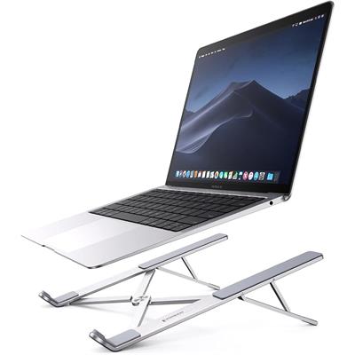 Ugreen Laptop Stand for Desk Adjustable, MacBook Stand, Portable Aluminium Laptop Riser for Desk with Carry Bag, Folding Laptop Stand for 8-17.3 inch Laptops Tablets