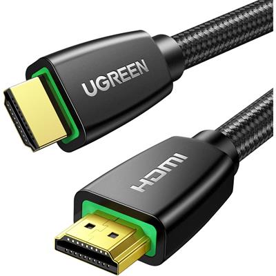 Ugreen HDMI Cable 4K Braided High Speed HDMI Cord 18Gbps with Ethernet Support 4K 60HZ Compatible with UHD TV Monitor Computer Xbox 360 PS5 PS4 Blu-ray and More, 1M