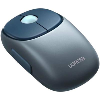 Ugreen MU102 Fun+ Wireless Mouse, Bluetooth/2.4GHz, Adjustable DPI Up To 4000, Rechargeable Battery, USB-C, Durable Construction, Modern Design, Black/Blue