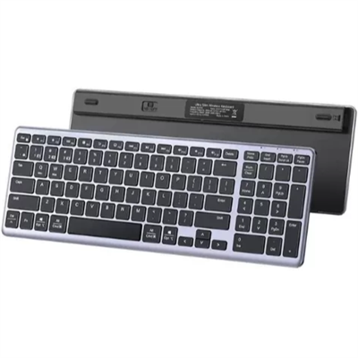 Ugreen Ultra Slim Wireless Keyboard, Bluetooth 5.0 & 2.4G, Multi-Device Connectivity, MacBook-Like Typing, Ergonomic Tilt, Compatible with iOS, Android, Windows, macOS