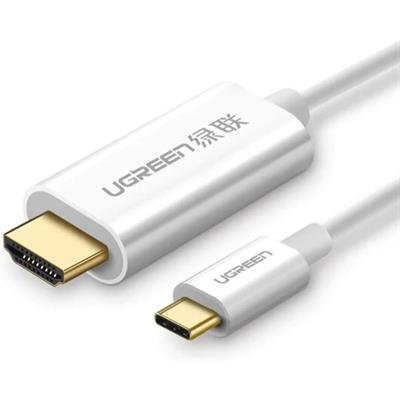 Ugreen USB-C to HDMI Cable, 4K@60Hz, White - 1.5M