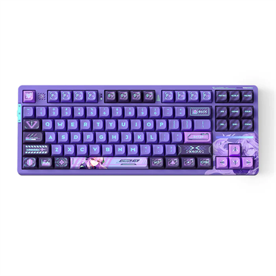 VGN V87 Pro Wireless Mechanical Gaming Keyboard, 87-Key 80% Gasket Hot Swappable Custom Keyboard, Pre-Lubed Linear Anya Switches, RGB Backlighting - Athena