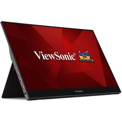 ViewSonic TD1655 15.6 Inch 1080p Portable Monitor with IPS Touchscreen, 2 Way Powered 60W USB C, Eye Care, Dual Speakers, Built-in Stand with Magnetic Cover