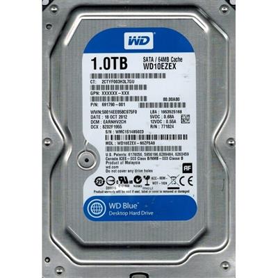 WD Blue 1TB 3.5" SATA Hard Drive - Pulled