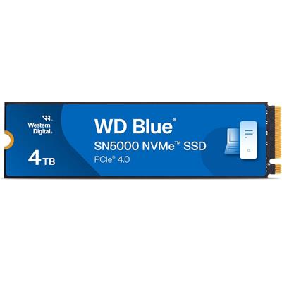 Western Digital WD Blue SN5000 4TB NVMe Internal Solid State Drive SSD - PCIe Gen 4.0, M.2 2280, Up to 5,500 MB/s