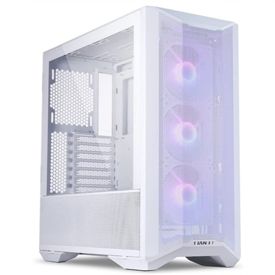 Lian Li Lancool II Mesh RGB + USB Type-C Mid-Tower ATX Case - Snow White - Free Delivery