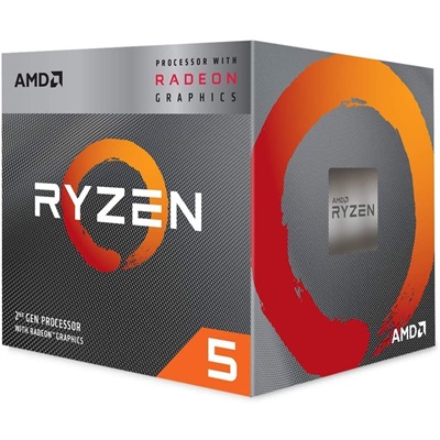 AMD Ryzen 5 3400G Desktop Processor - Tray - with Radeon RX Vega 11 Graphics