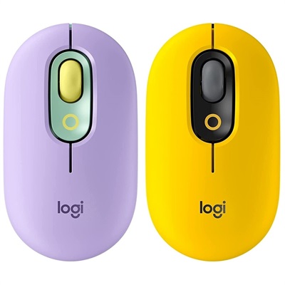 Logitech Pop Wireless Mouse with Emoji Button Function