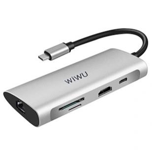Wiwu Alpha 831HRT 8-in-1 USB-C Hub Adapter