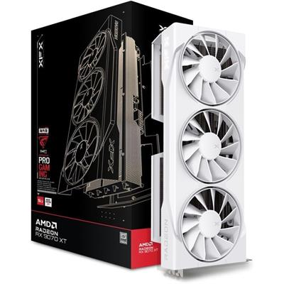 XFX Swift AMD Radeon RX 9070XT Triple Fan White Gaming Edition Graphics Card with 16GB GDDR6 HDMI 3xDP, AMD RDNA 4