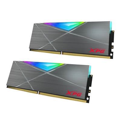 XPG Spectrix D50 RGB 32GB (2x16GB) 3600MHz C18 DDR4 DRAM Memory Kit - Tungsten Grey