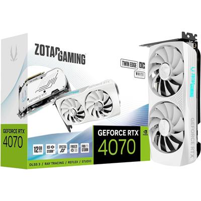 Zotac Gaming GeForce RTX 4070 Twin Edge OC White Edition Graphics Card