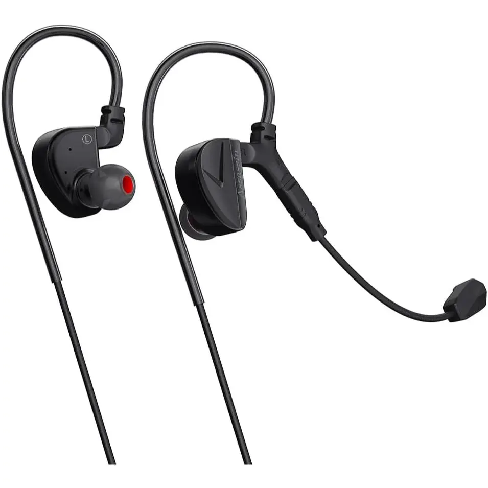 Linsoul CVJ Assassin in Ear Monitor, 10mm DD BA New Vibration  Driver in Ear Earphone IEMs, Wired Gaming Earbud Headset with Plugs and  Mic