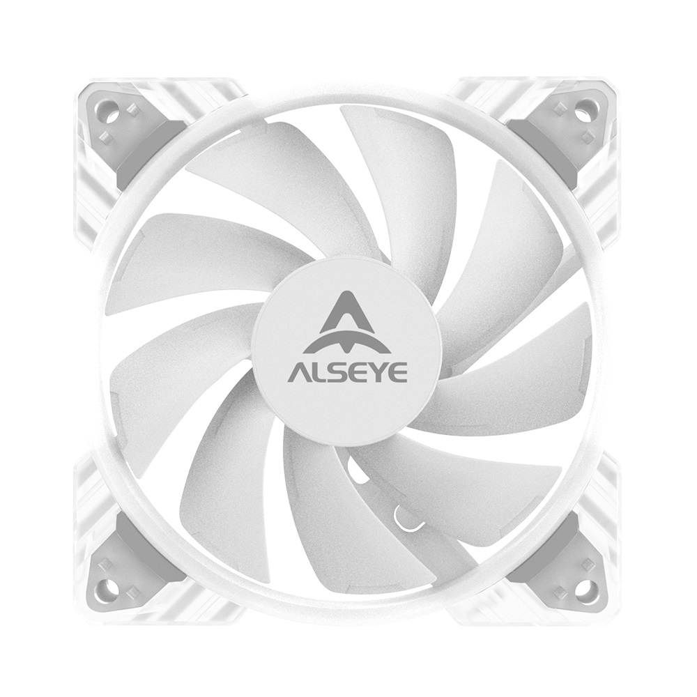 Alseye N12 Neo Series NEO120 ARGB Cooling Case Fan Pack, White 3in1