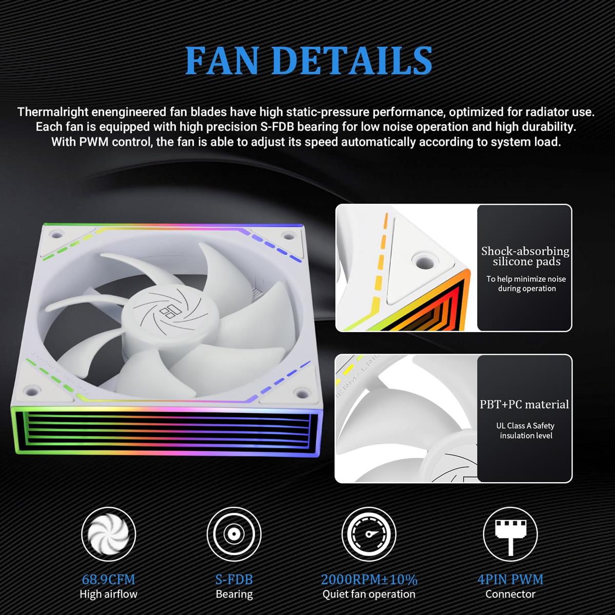 Watercooling CPU TR Frozen Infinity 360 WHITE - Radiateur 360mm, 3 Ventilateurs PWM 2000 Tr/min - Compatible Intel/AMD